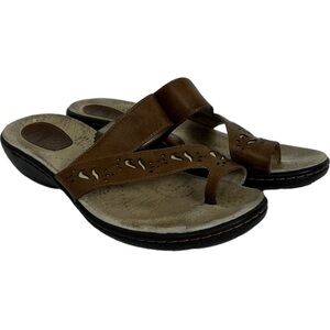 Red Wing Brown Leather Sandals Size‎ 6.5 B Womens Cutout Bohemian Summer Beach